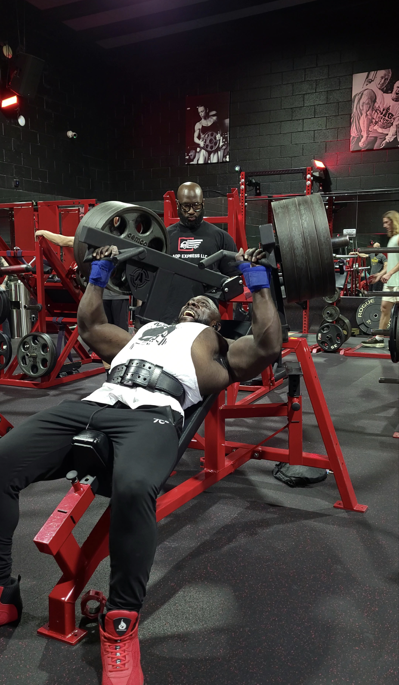 Heavy incline press